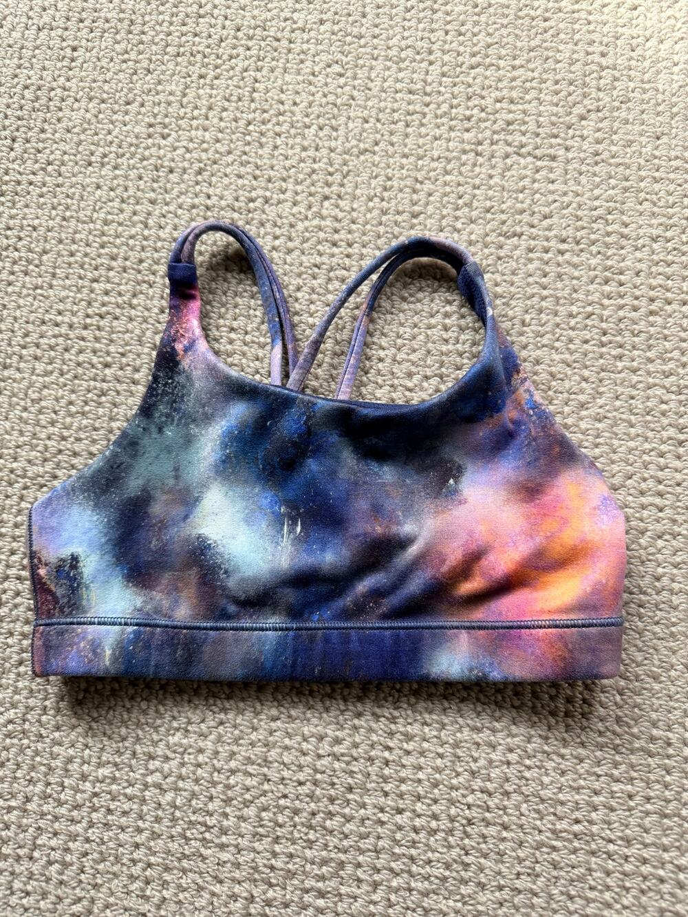 Athleta Girl Galaxy Print Sports Bra Size M 8-10